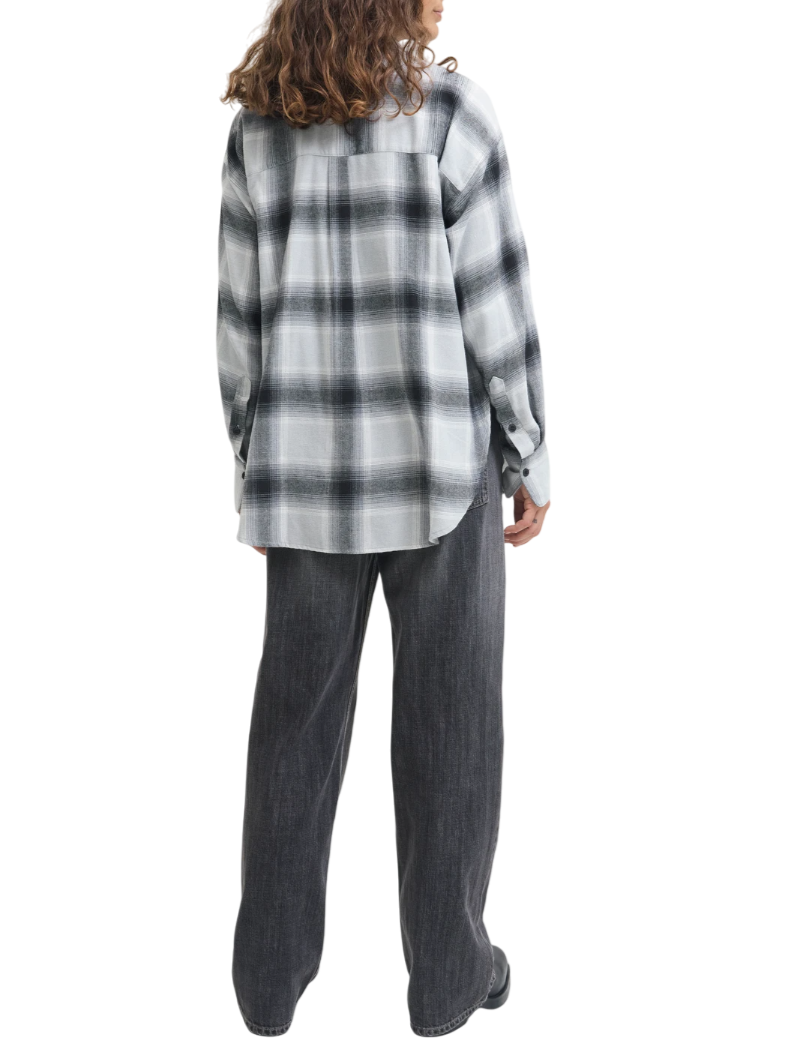 Jjxx camicia manica lunga in flanella check grigio 12265314 BLACK-CHECK JJXX 