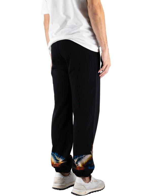 County of Milan pantaloni uomo con stampa iconica nero CAMAFP026 110 COUNTY OF MILAN 