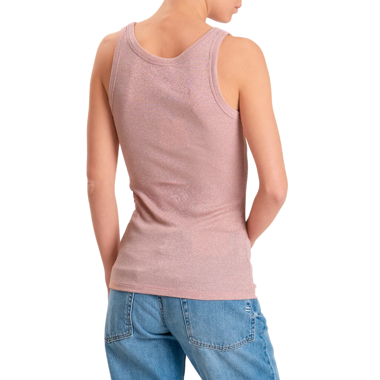 Vicolo canotta lurex donna rosa UAB0076 ROSA VICOLO 