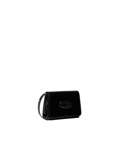 Diesel borsa a tracolla in vernice Wrose nero J02522-KXBQ6 K900 DIESEL 