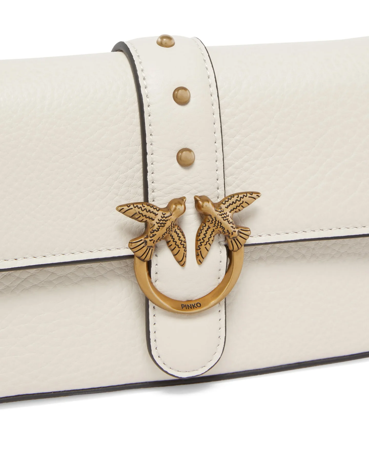 Pinko borsa Love One Slouchy Baby in pelle bianco 105353-A2OX Z14Q PINKO 