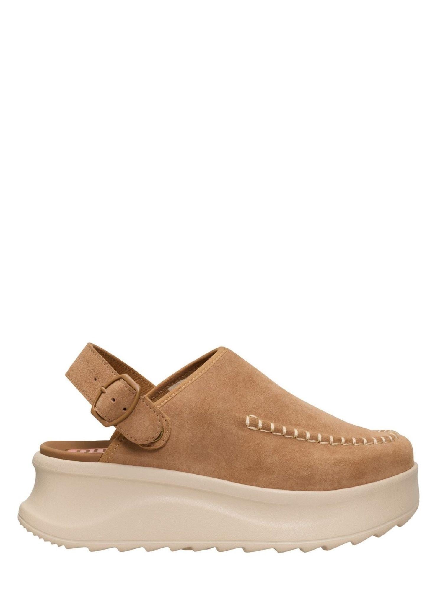 Hey Dude sabot donna in suede Delray Clog cuoio 44259 265 HEY DUDE 