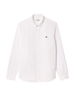 Lacoste camicia uomo manica lunga in cotone bianco