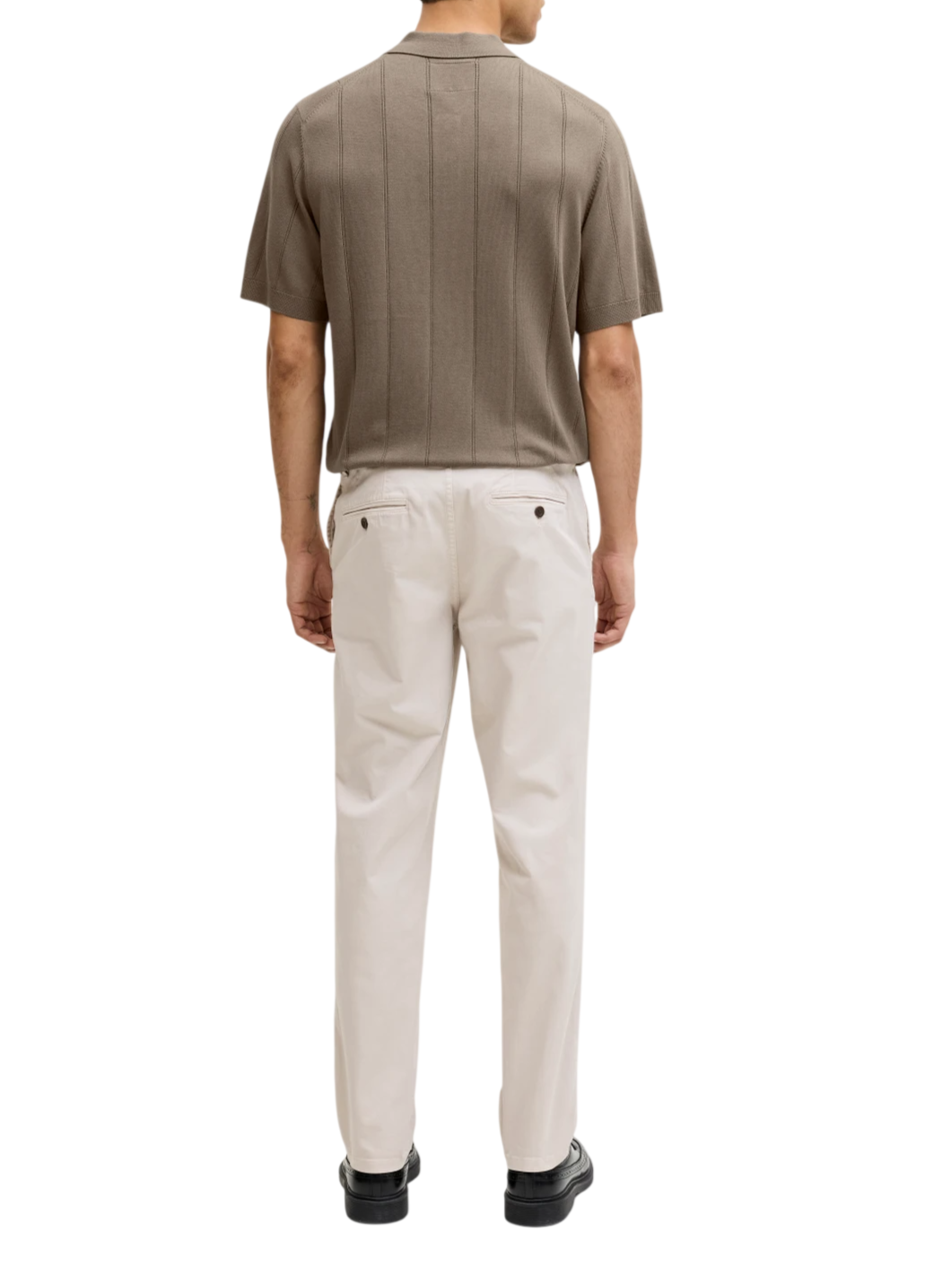 Jack&Jones polo in maglia uomo manica corta tortora 12291042 MOREL JACK&JONES 