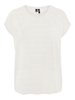 Vero Moda T-shirt manica corta Lava a righe glitterate panna argento