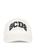 GCDS cappello con visiera unisex bambino con logo bianco