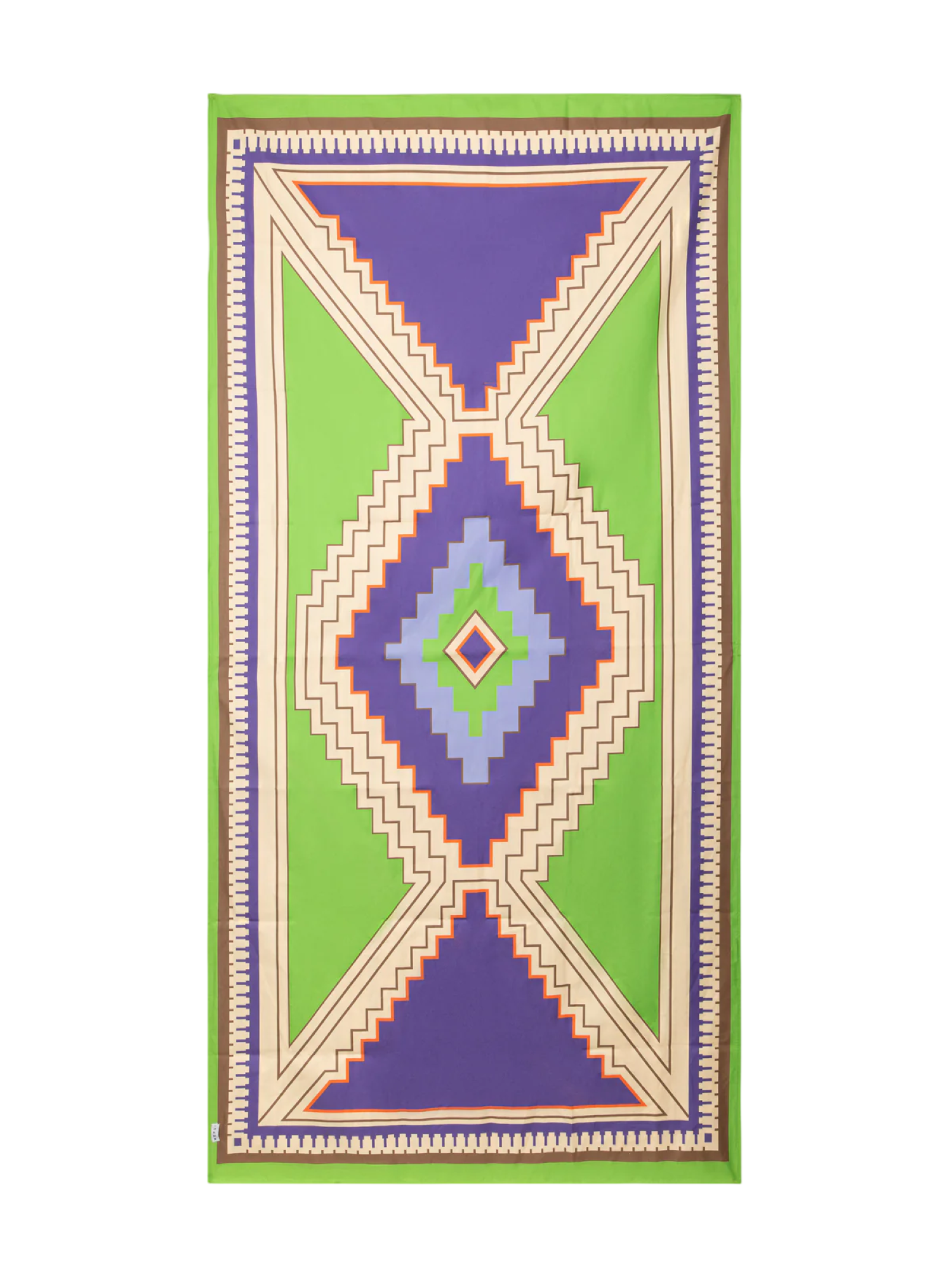 Me Fui telo mare donna in microfibra fantasia multicolor verde viola MA26-SW0150 X34 ME FUI 