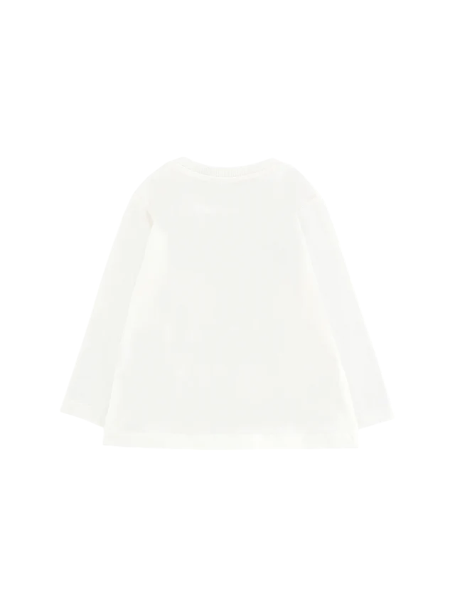 Moschino T-shirt neonato manica lunga panna MZO00R-LAA10 10063 MOSCHINO 