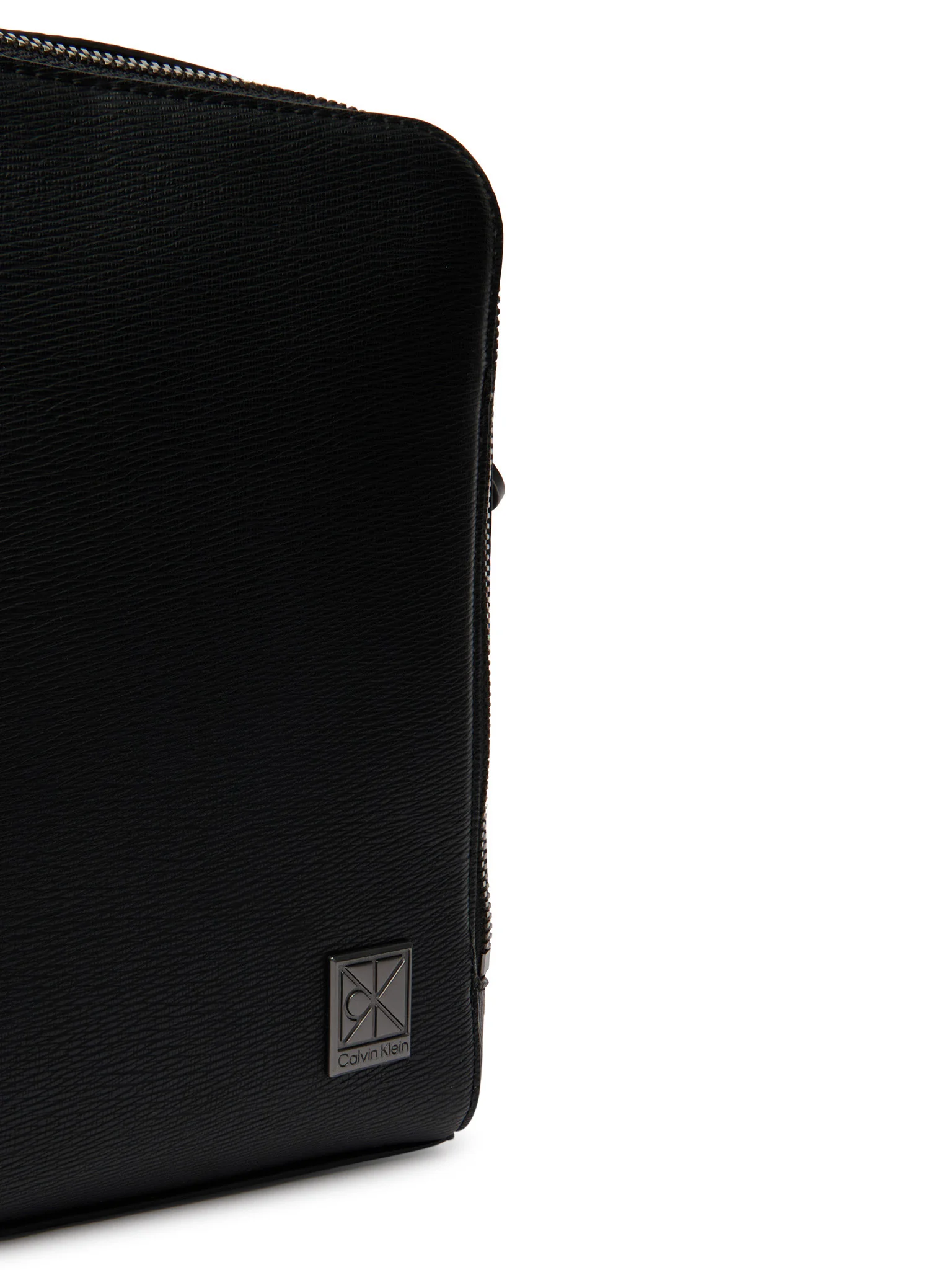 Calvin Klein borsa a tracolla uomo in ecopelle saffiano nero LV04D3293G UB1 Calvin Klein Accessori 