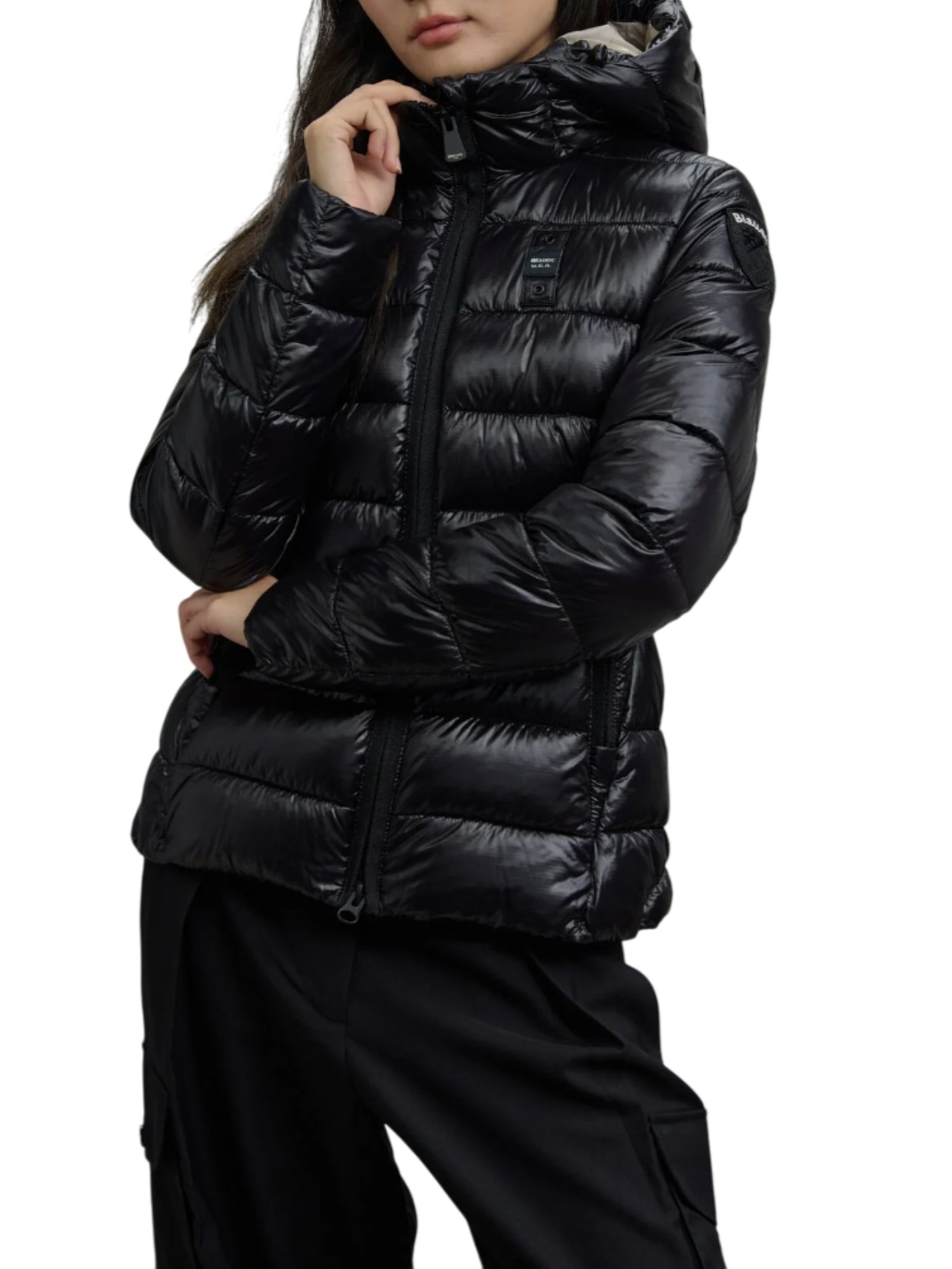 Blauer piumino donna Caroll in nylon trapuntato nero 25WBLDC02072-006648 999EI BLAUER 
