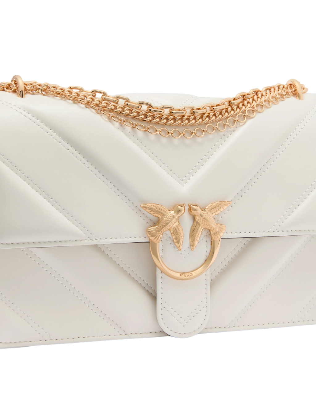 Pinko borsa Love One Classic tripla catena bianco 106294-A26Z Z15Y PINKO 