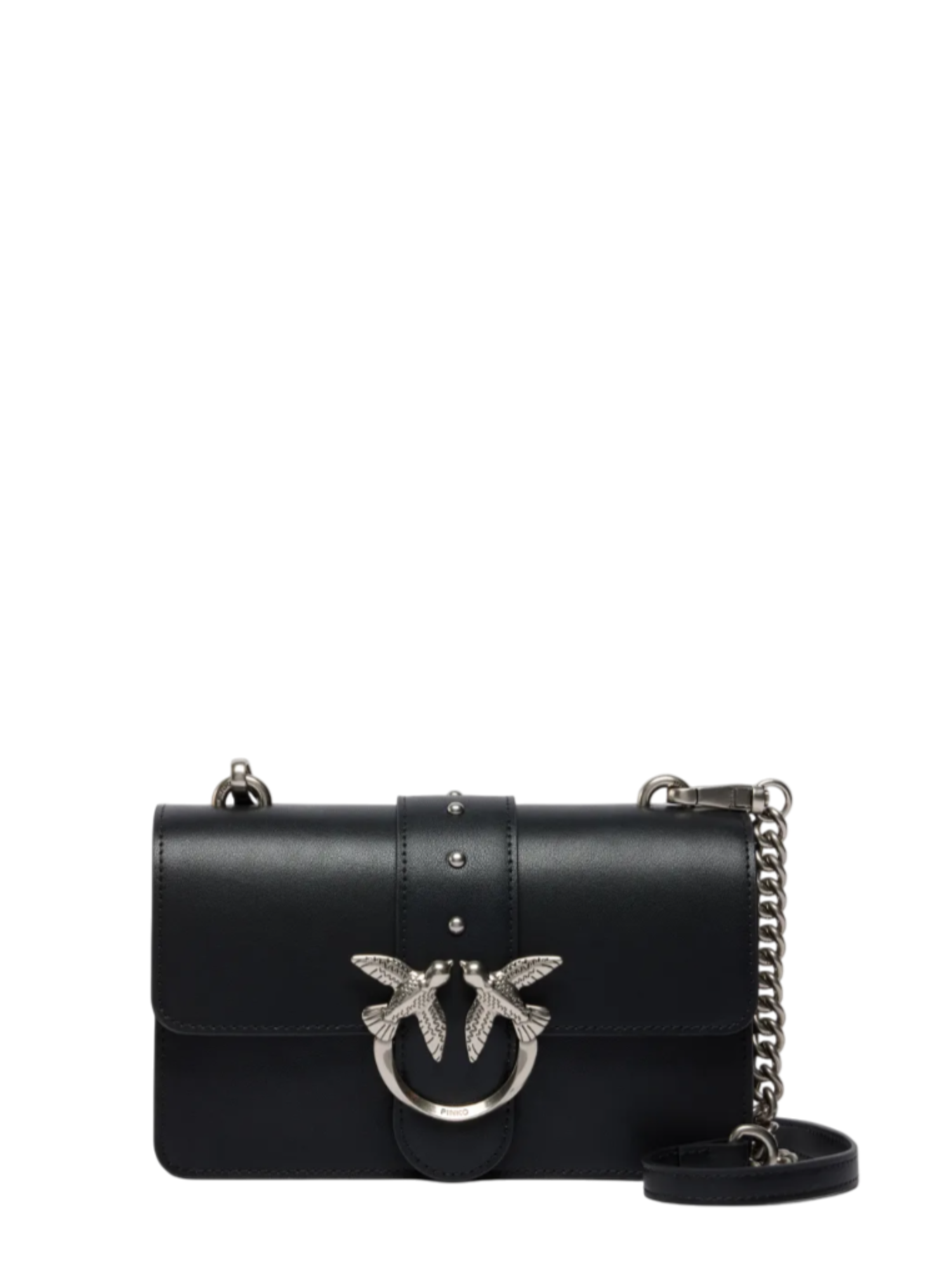 Pinko borsa a tracolla Love Bag One Mini nero argento 105856-A0F1 Z99O PINKO 