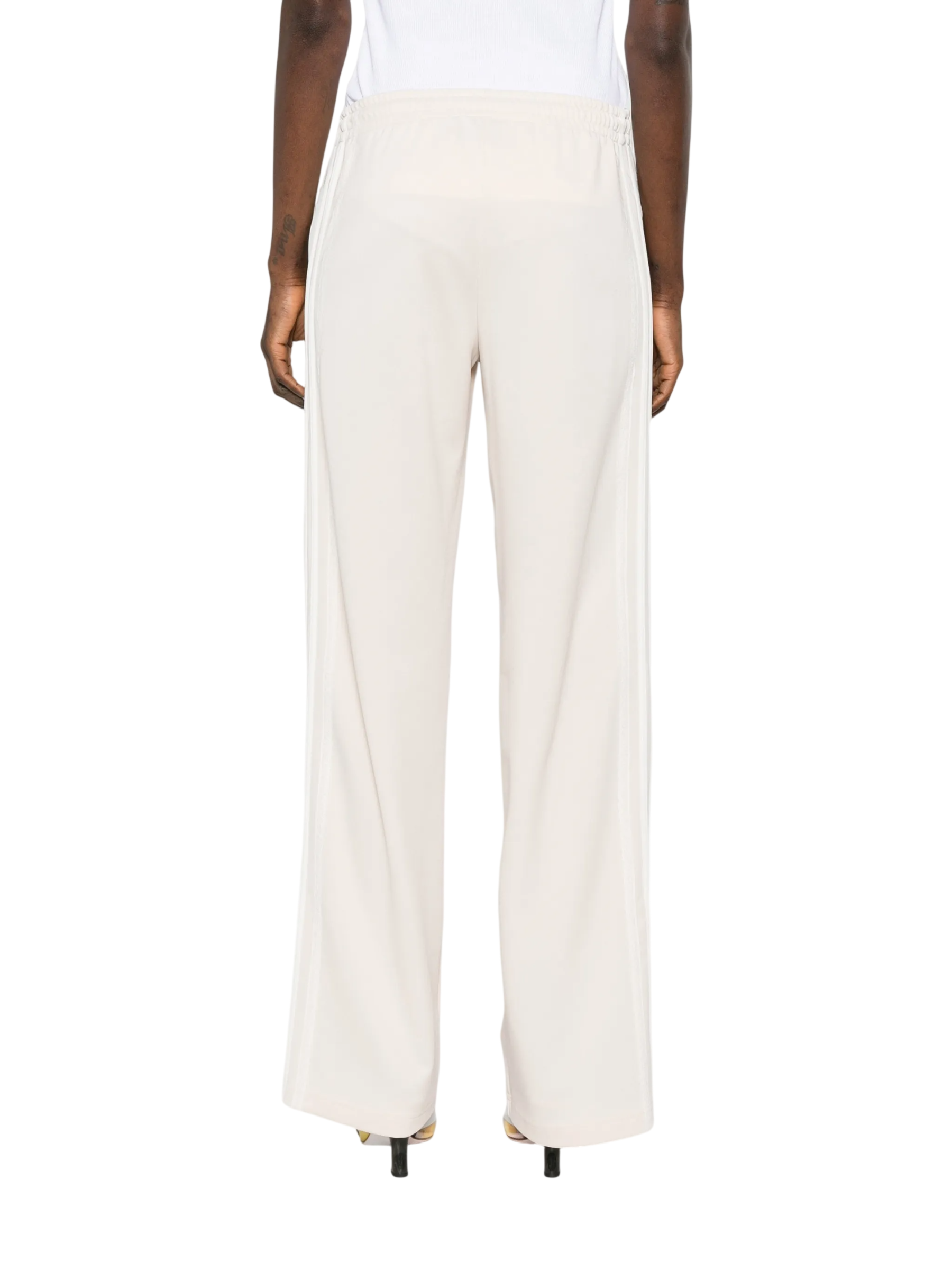 Aniye By pantaloni gamba larga con bande laterali beige chiaro 185068 02477 ANIYE BY 