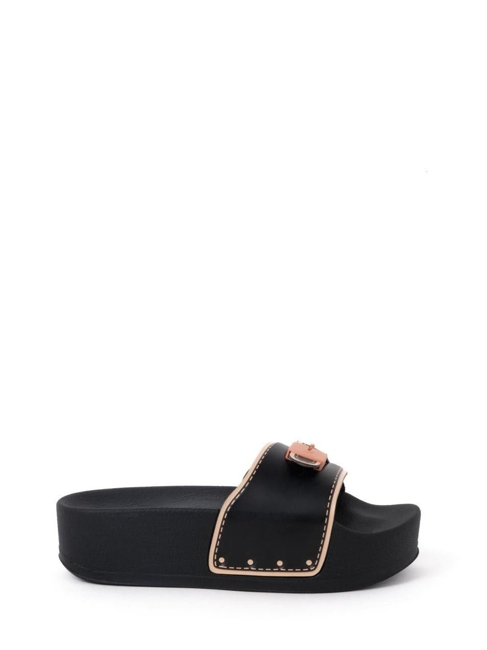 Scholl ciabatte Pescura platform in gomma nero F311821 004 SCHOLL 