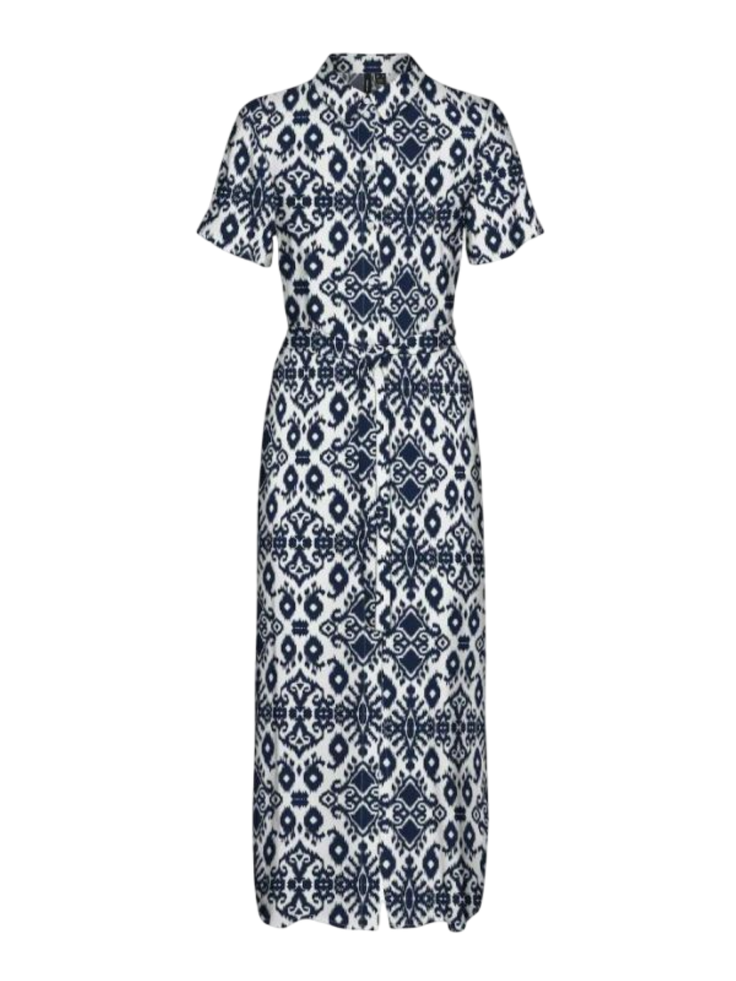 Vero Moda abito chemisier lungo in fantasia blu bianco 10297365 NAVY BLAZER-PENNY VERO MODA 