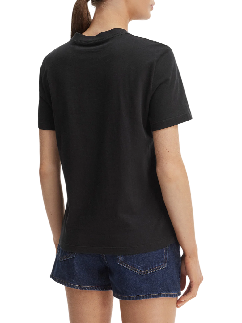 Calvin Klein Jeans T-shirt manica corta donna con logo nero LV047F810G UB1 Calvin Klein Jeans 