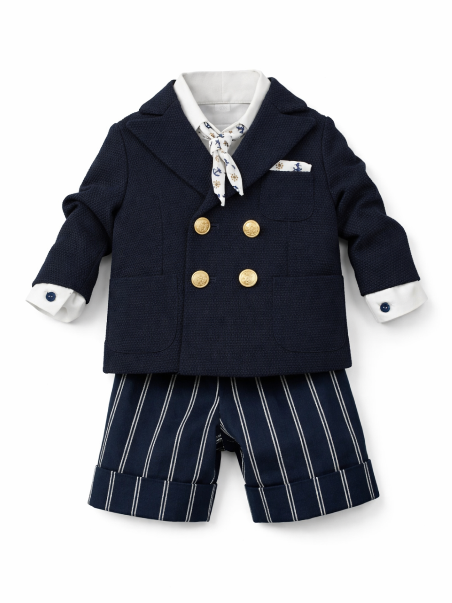 Colori Chiari completo elegante neonato giacca camicia bermuda blu MN508458-4900 60 COLORICHIARI 