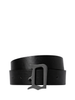 Dondup cintura in ecopelle bambino h3 nero
