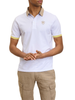 Blauer polo maniche corte Dabney in piquè bianco