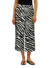 Vero Moda pantaloni crop in fantasia zebrata bianco nero