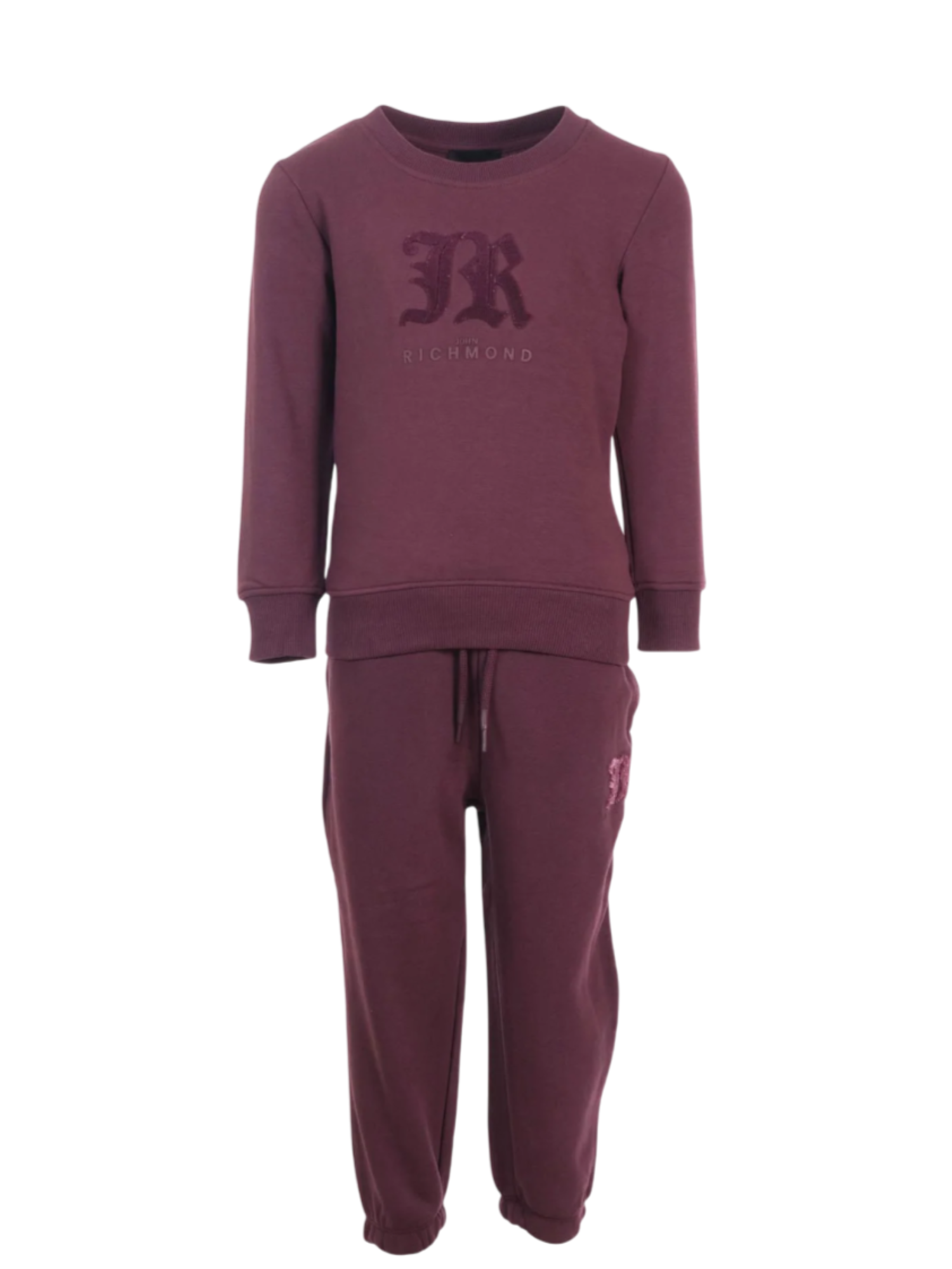 John Richmond completo bambina felpa e pantaloni viola RBA25002CF EGGPLANT John RICHMOND 