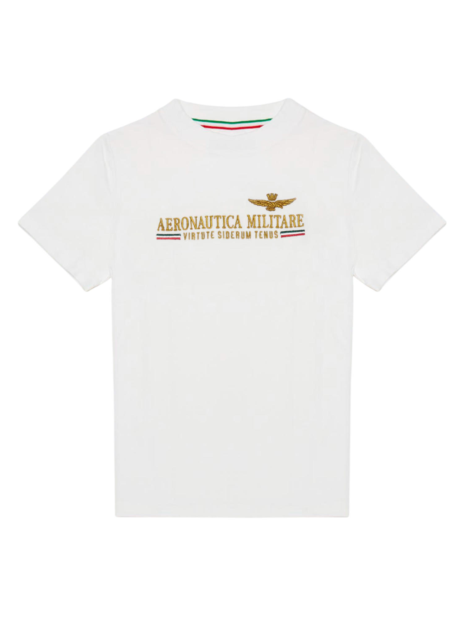 Aeronautica Militare T-shirt manica corta in jersey bianco 251TS0032A W08 AERONAUTICA MILITARE 