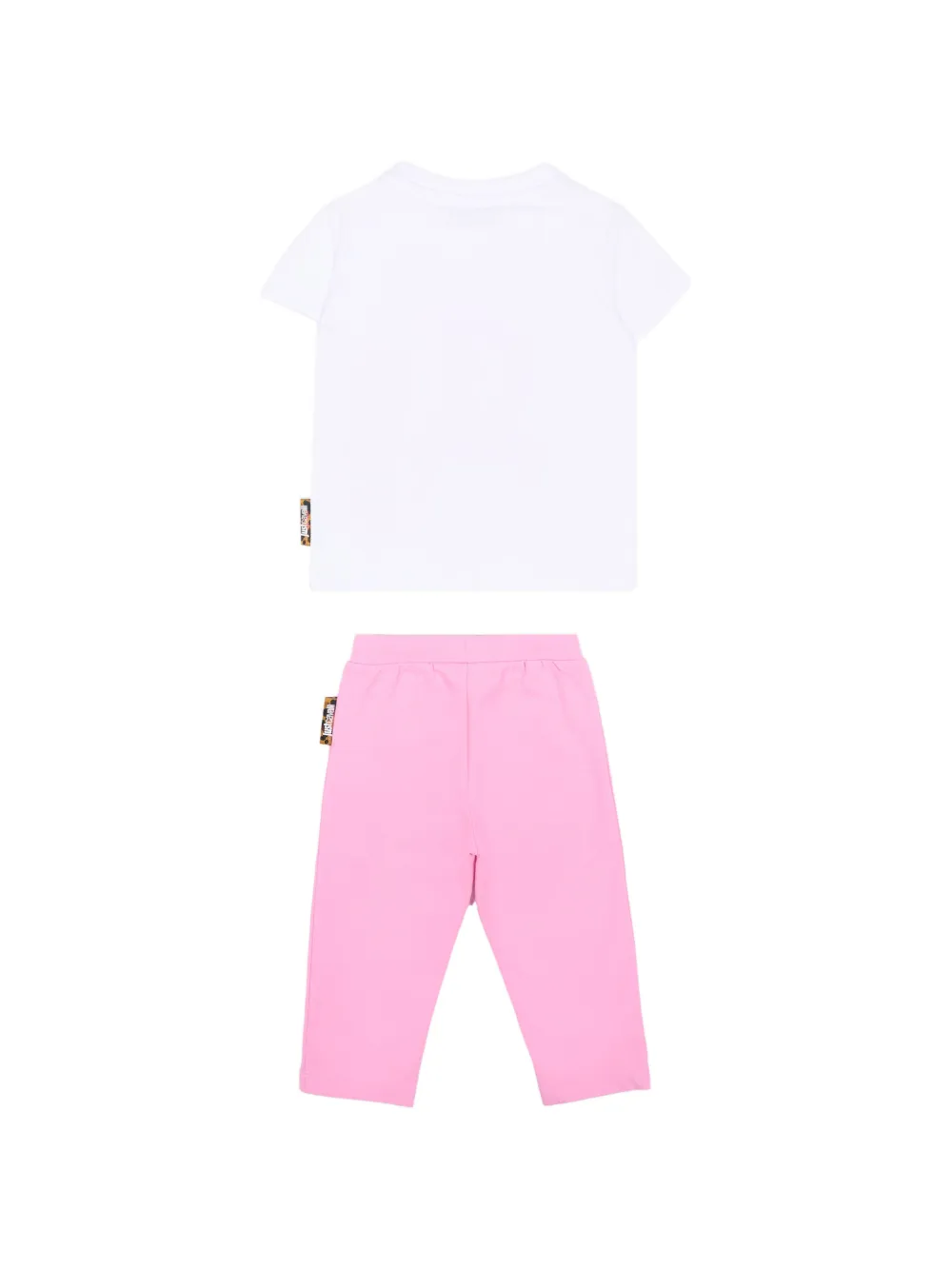 Just Cavalli completo neonata T-shirt e leggings bianco rosa JIP26015CJ WHITE-PINK BEGONIA JUST CAVALLI 