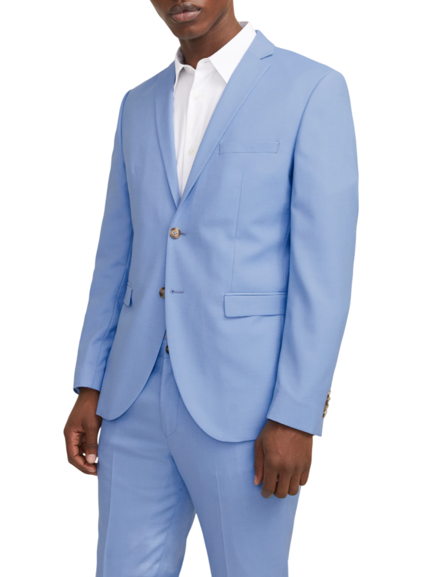 Jack&Jones giacca blazer Solaris super slim azzurro 12141107 CHAMBRAY BLUE JACK&JONES 