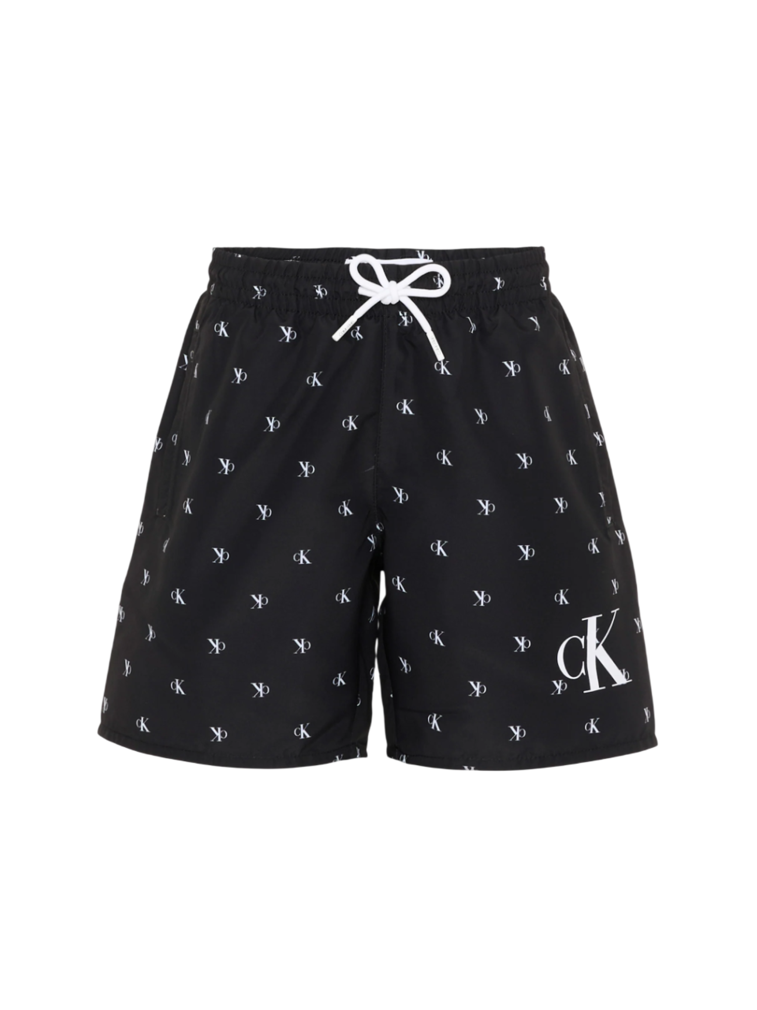 Calvin Klein boxer mare bambino in fantasia logata nero KV0KV00062 0GK Calvin Klein Beachwear 