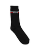 Gcds calzini unisex bambino nero