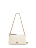 Pinko borsa Double Mini in pelle bianco