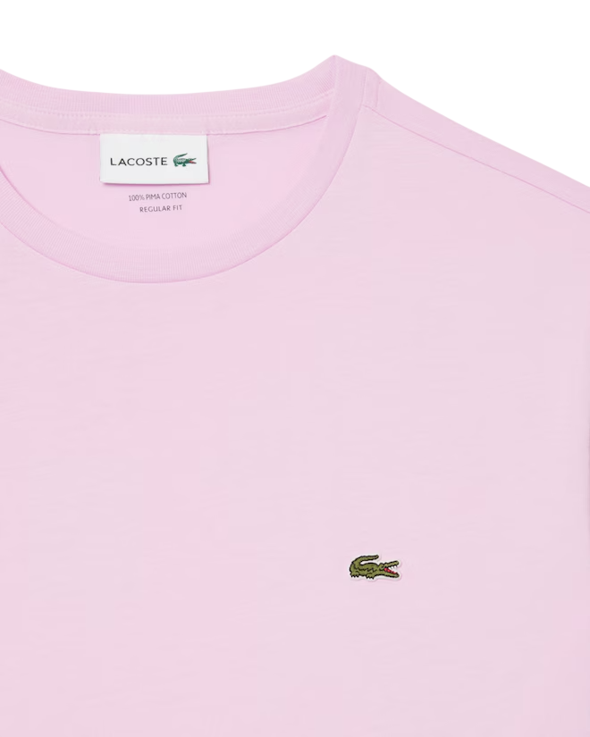 Lacoste T-shirt manica corta in cotone Pima rosa TH6709 Z4H LACOSTE 