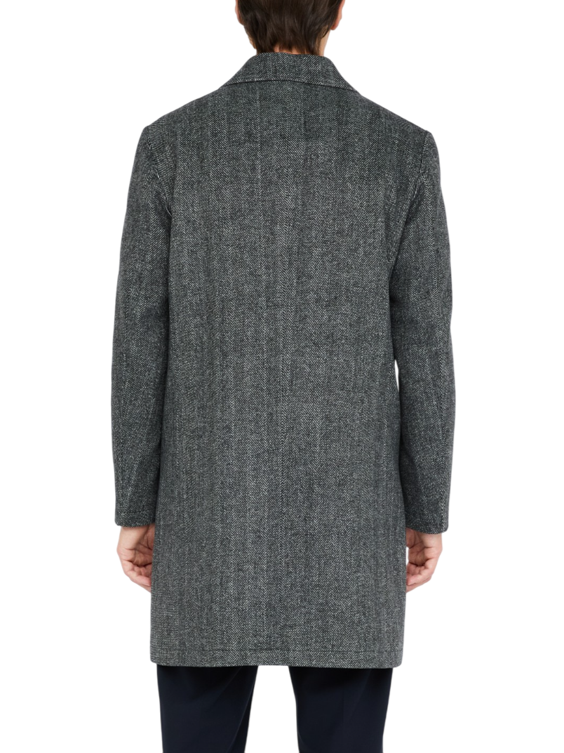 Liu Jo cappotto misto lana trama chevron grigio QF5130T176A P9177 LIU JO 