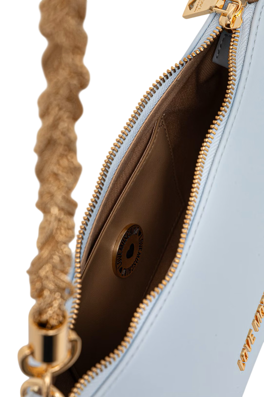 Love Moschino borsa in ecopelle con manico gioiello celeste JC4143PP1O-LX0 701 MOSCHINO LOVE 