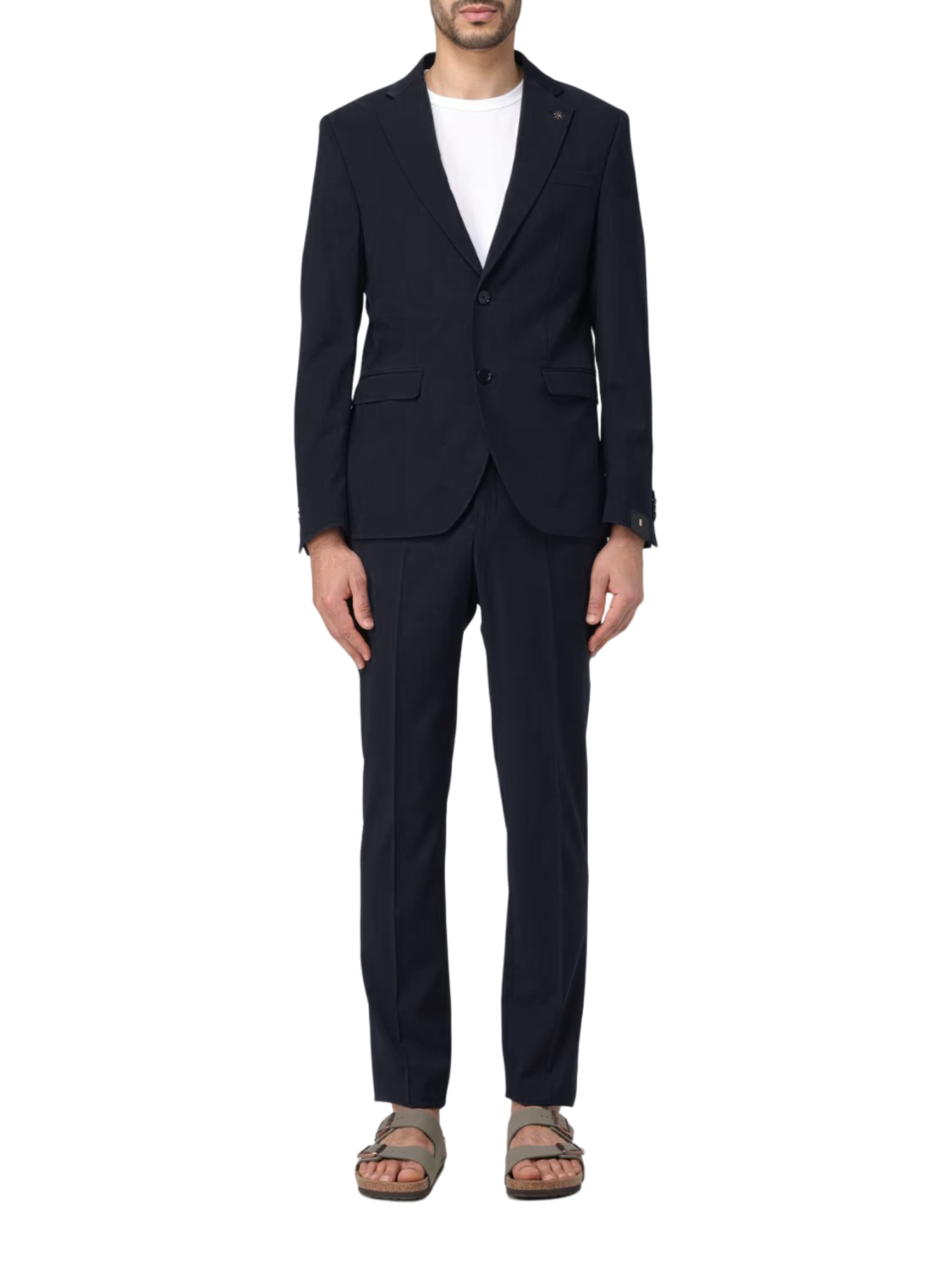 Manuel Ritz abito uomo giacca e pantalone drop 9 nero 3630A3109-240002 99 MANUEL RITZ 