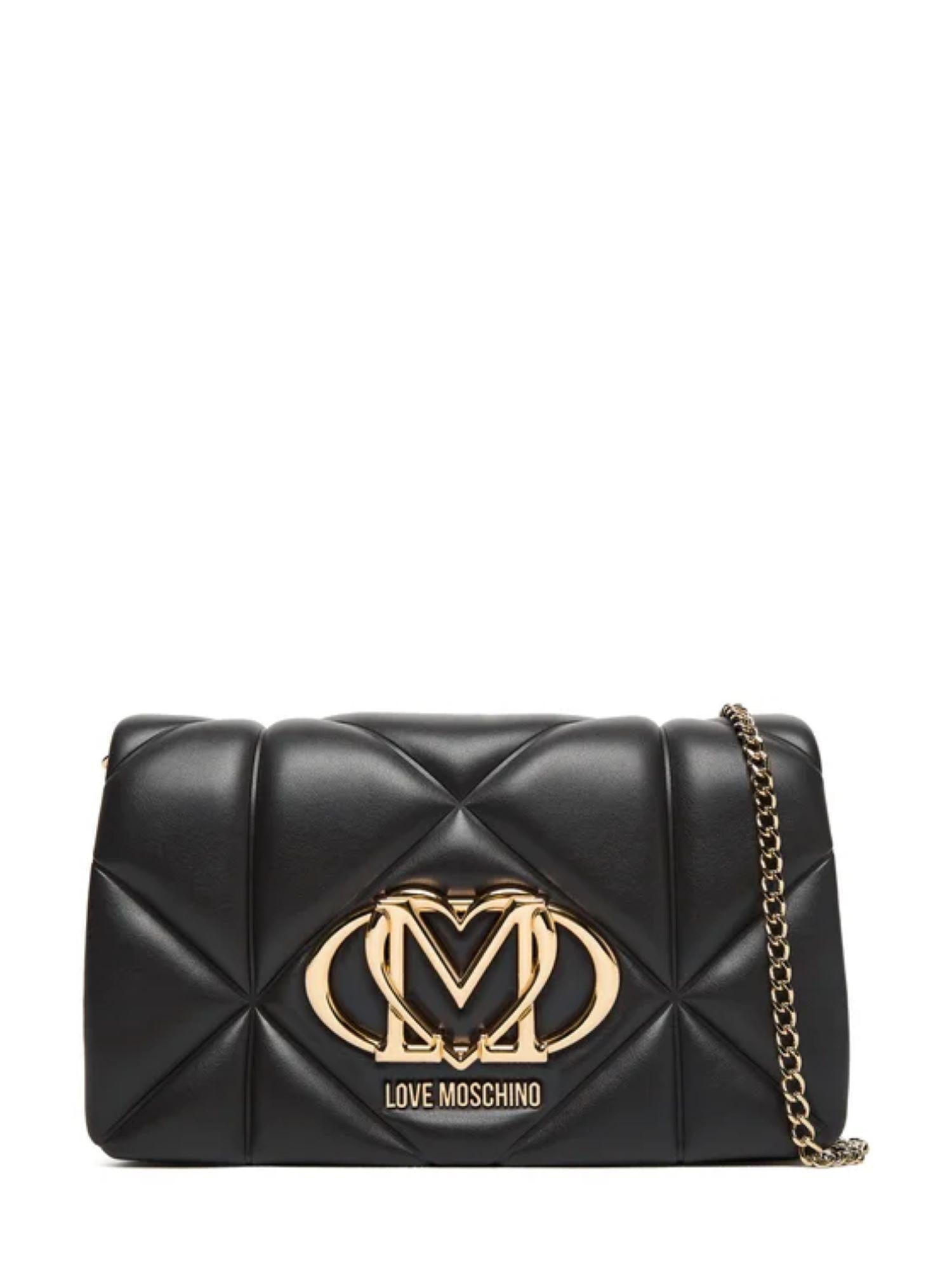 Love Moschino borsa a tracolla in ecopelle trapuntata nero JC4043PP0N-LC0 000 MOSCHINO LOVE 