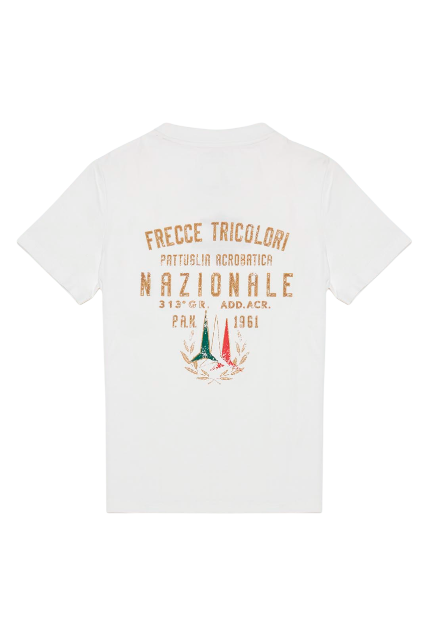 Aeronautica Militare T-shirt maniche corte con ricami bianco 251TS0026A W01 AERONAUTICA MILITARE 