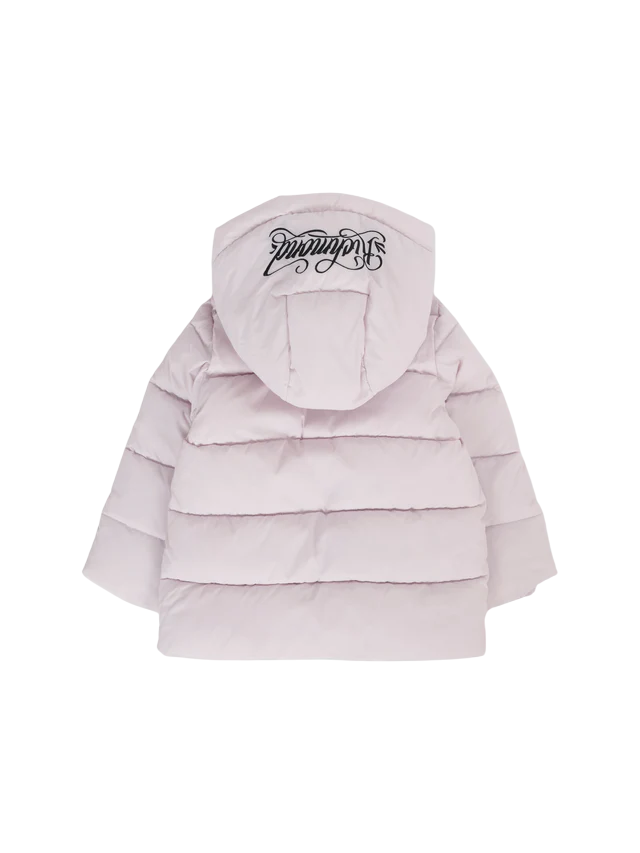 John Richmond piumino neonata con cappuccio lilla RIA25030PI LILAC MARBLE John RICHMOND 