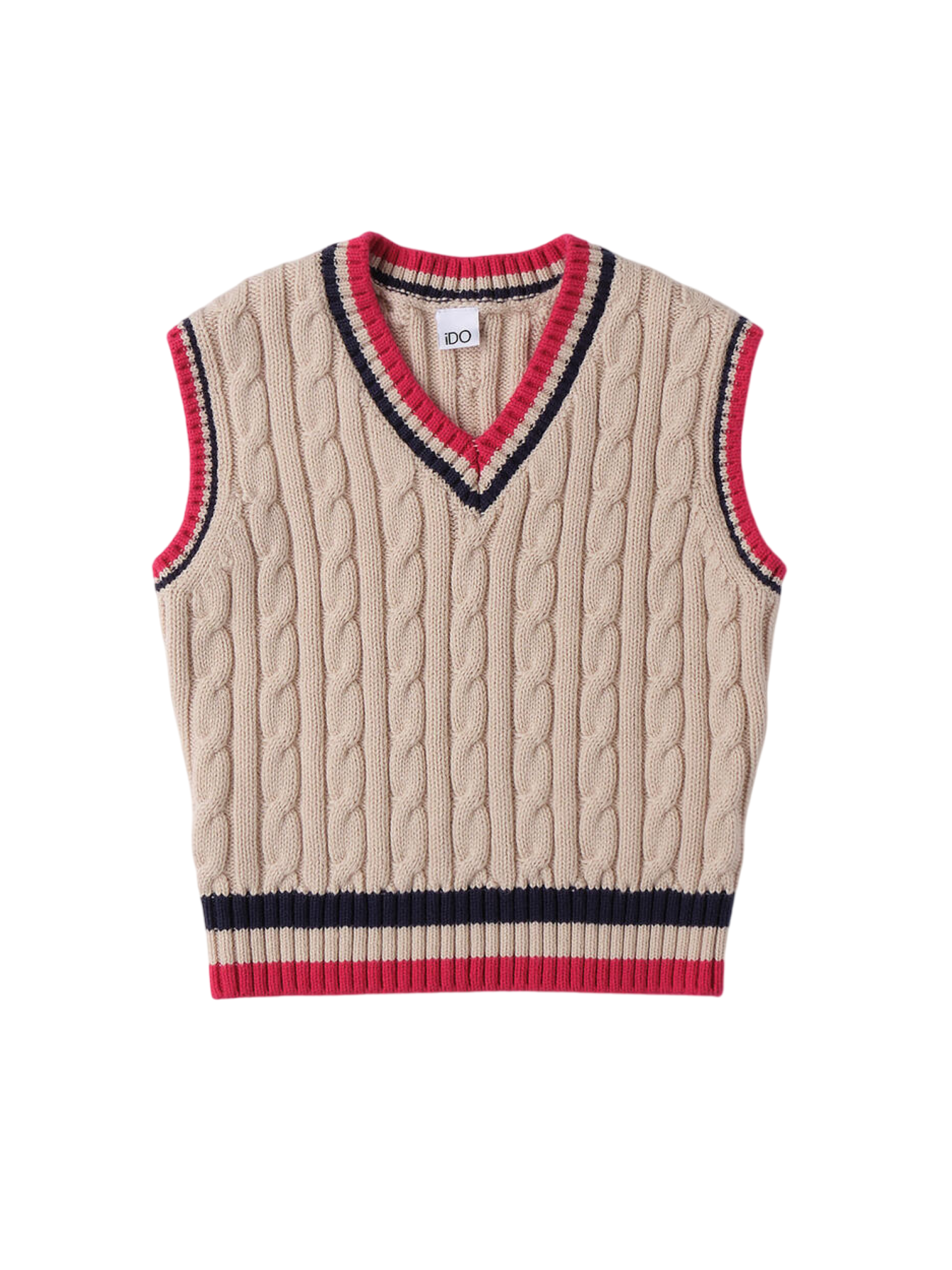 iDo gilet bambina in maglia beige 4F281 2911 iDO 