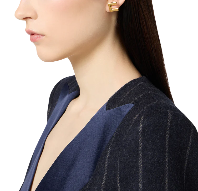 Elisabetta Franchi orecchini con logo color oro OR60A57E2 U95 ELISABETTA FRANCHI 