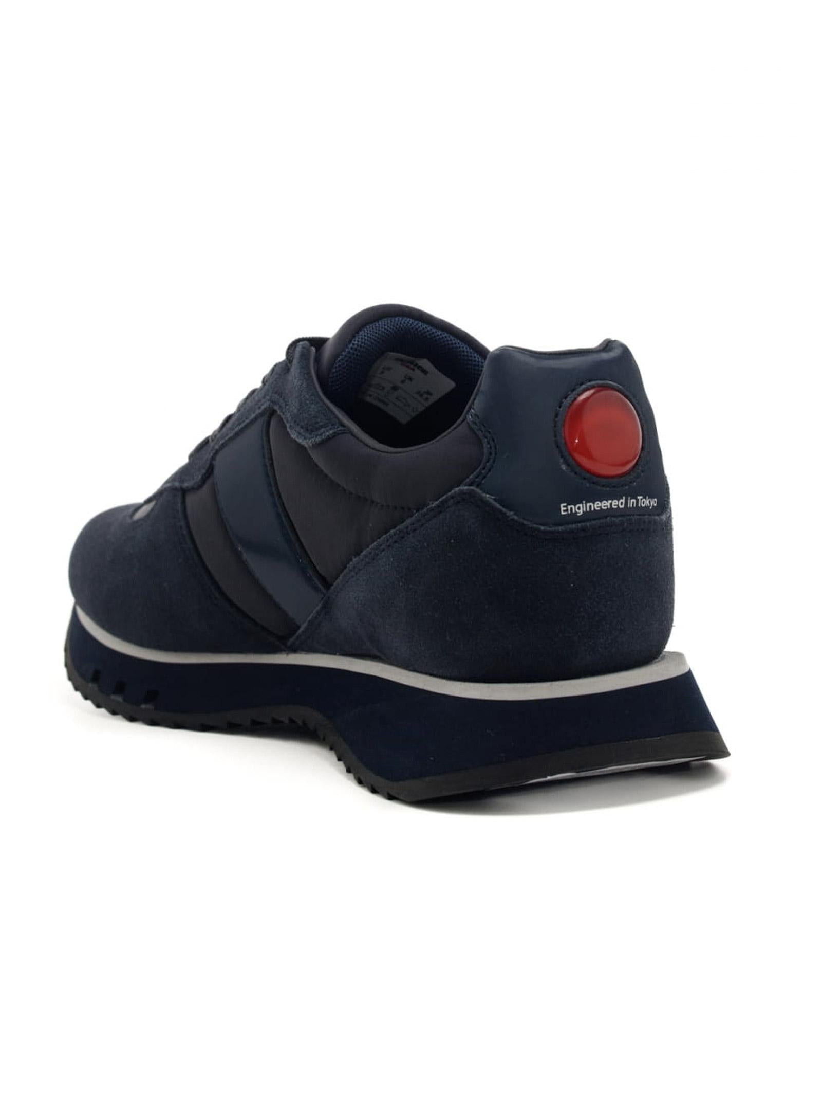 Blauer sneakers uomo Tokyo in suede blu F5TOKYO001-TAS NVY BLAUER 
