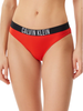 Calvin Klein slip mare in nylon con fascia logata rosso