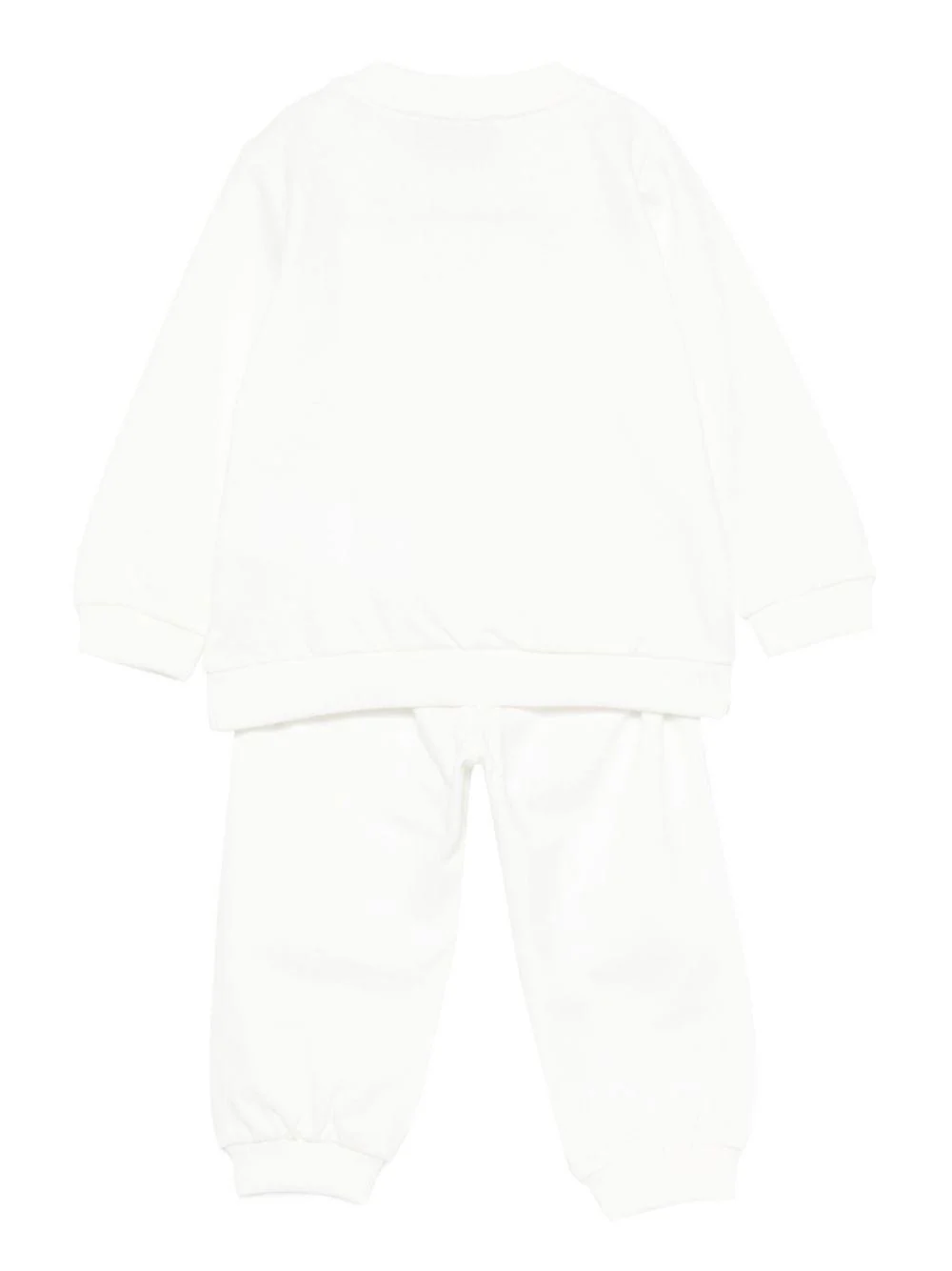 Moschino completo neonato felpa e pantalone panna MMK05E-LCA40 10063 MOSCHINO 