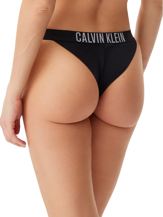 Calvin Klein slip mare con fascia logata nero KW0KW02857 BEH Calvin Klein Beachwear 