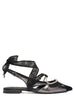 Pinko ballerine slingback a punta Gianira con lacci nero