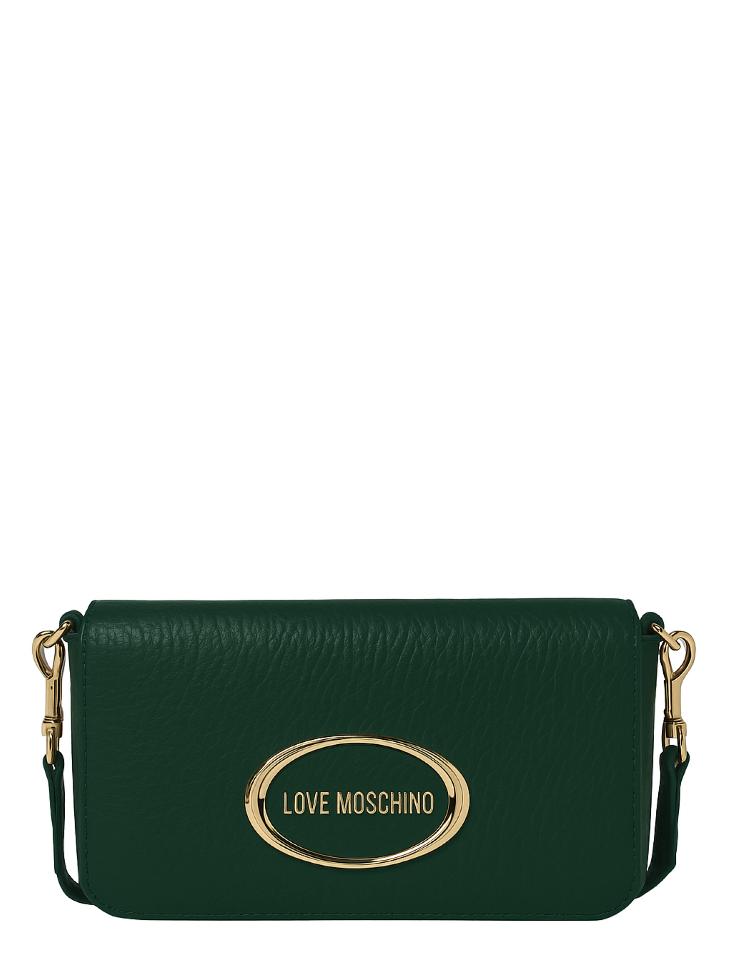 Love Moschino borsa a tracolla con placca logo verde JC4339PP0N-K14 85A MOSCHINO LOVE 