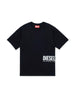 Diesel T-shirt manica corta con stampa logo nero