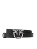 Pinko cintura Love Berry h2 in pelle nero argento