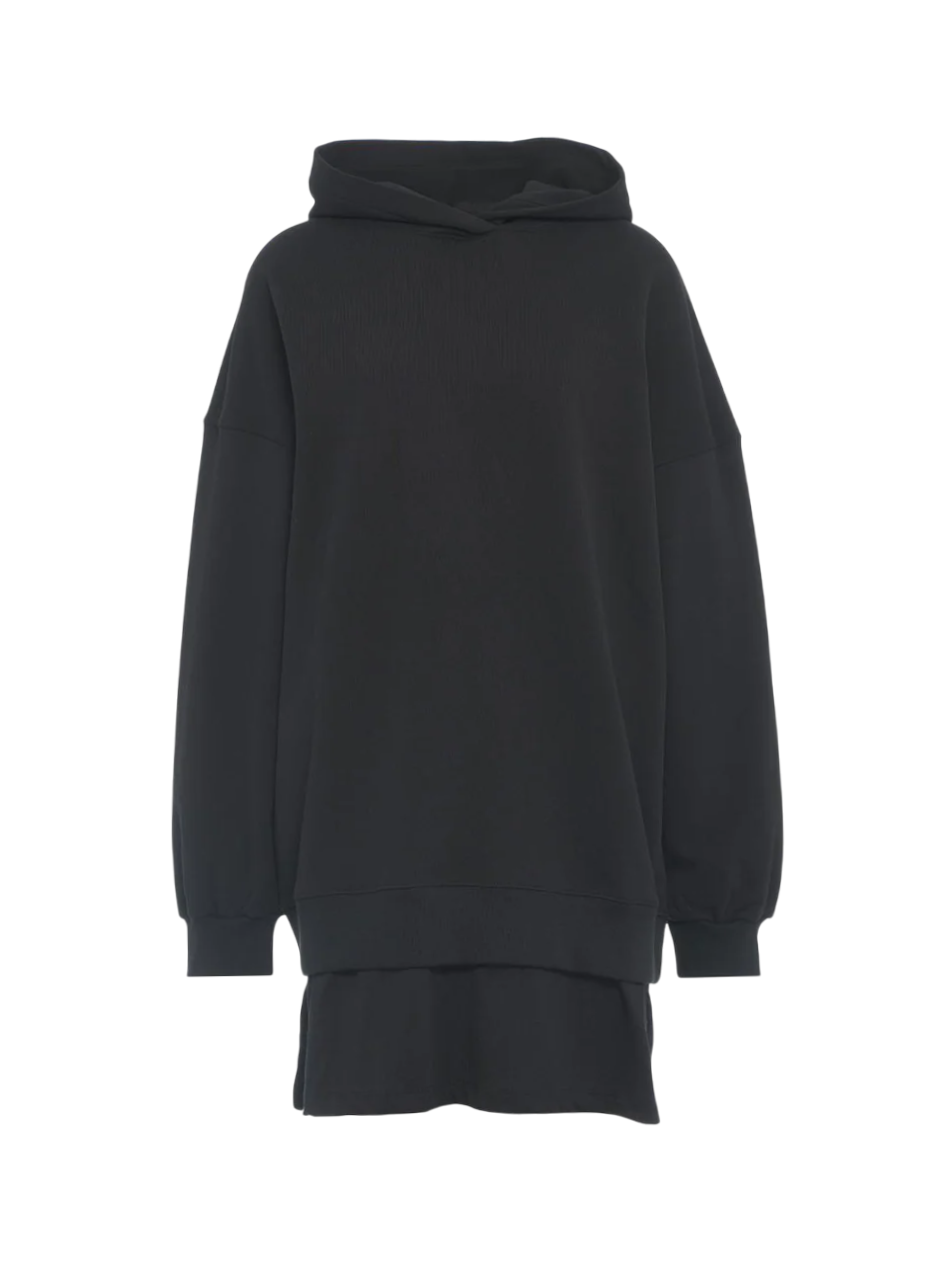 Disclaimer abito in felpa con cappuccio logo strass nero 54691 NERO DISCLAIMER 