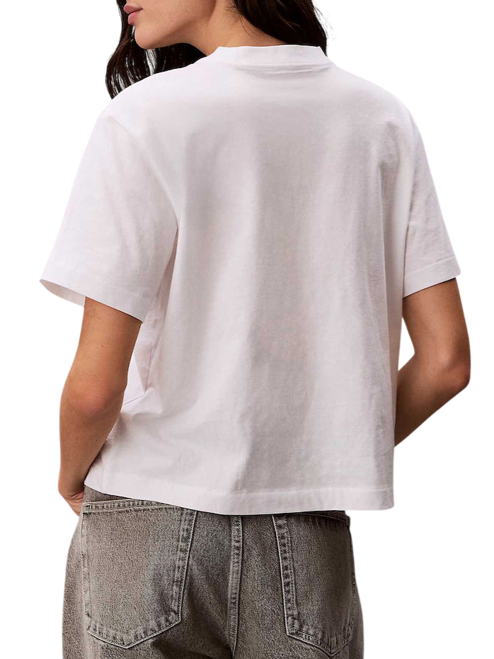 Calvin Klein T-shirt maniche corte donna con logo bianco LV047F800G YAF Calvin Klein Jeans 